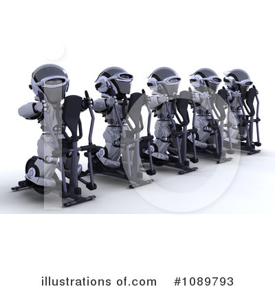 Royalty-Free (RF) Robot Clipart Illustration by KJ Pargeter - Stock Sample #1089793