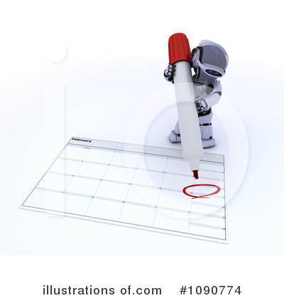 Royalty-Free (RF) Robot Clipart Illustration by KJ Pargeter - Stock Sample #1090774