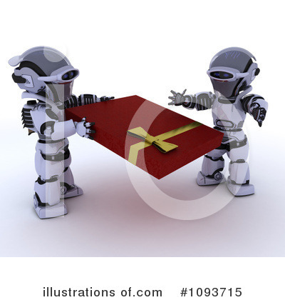 Royalty-Free (RF) Robot Clipart Illustration by KJ Pargeter - Stock Sample #1093715