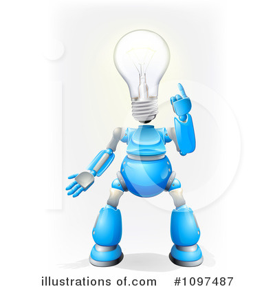 Royalty-Free (RF) Robot Clipart Illustration by AtStockIllustration - Stock Sample #1097487