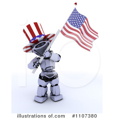Royalty-Free (RF) Robot Clipart Illustration by KJ Pargeter - Stock Sample #1107380