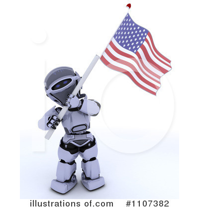 Royalty-Free (RF) Robot Clipart Illustration by KJ Pargeter - Stock Sample #1107382