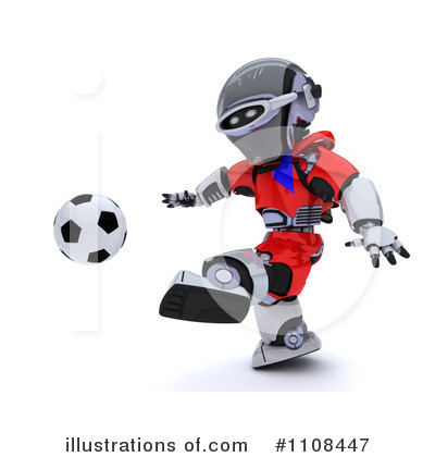 Royalty-Free (RF) Robot Clipart Illustration by KJ Pargeter - Stock Sample #1108447