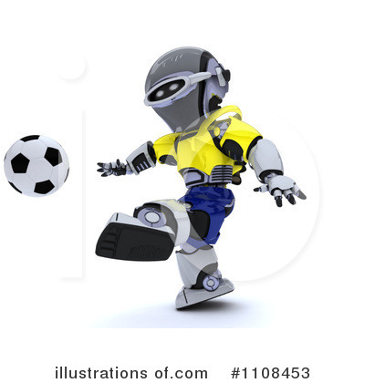 Royalty-Free (RF) Robot Clipart Illustration by KJ Pargeter - Stock Sample #1108453