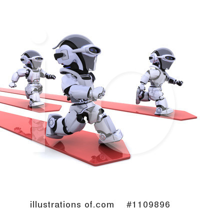 Royalty-Free (RF) Robot Clipart Illustration by KJ Pargeter - Stock Sample #1109896