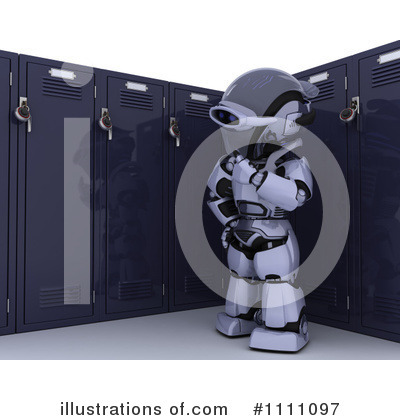 Royalty-Free (RF) Robot Clipart Illustration by KJ Pargeter - Stock Sample #1111097