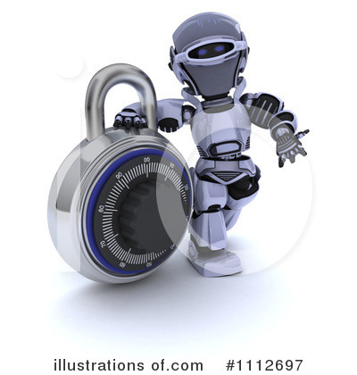 Royalty-Free (RF) Robot Clipart Illustration by KJ Pargeter - Stock Sample #1112697