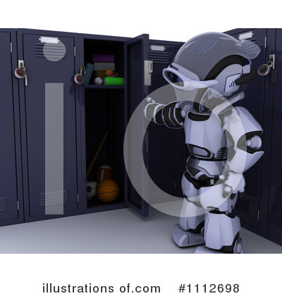 Royalty-Free (RF) Robot Clipart Illustration by KJ Pargeter - Stock Sample #1112698