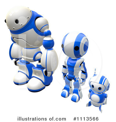 Royalty-Free (RF) Robot Clipart Illustration by Leo Blanchette - Stock Sample #1113566