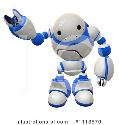 Royalty-Free (RF) Robot Clipart Illustration by Leo Blanchette - Stock Sample #1113570