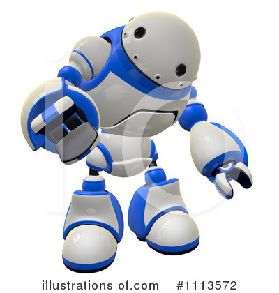 Royalty-Free (RF) Robot Clipart Illustration by Leo Blanchette - Stock Sample #1113572