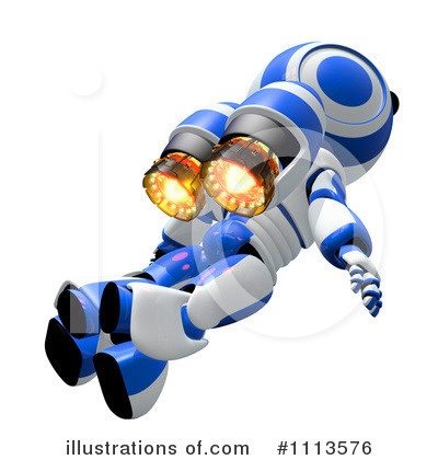 Royalty-Free (RF) Robot Clipart Illustration by Leo Blanchette - Stock Sample #1113576