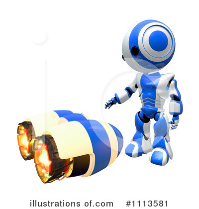 Rocket Clipart #1113581 by Leo Blanchette
