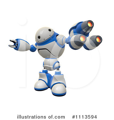 Royalty-Free (RF) Robot Clipart Illustration by Leo Blanchette - Stock Sample #1113594