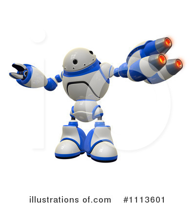 Royalty-Free (RF) Robot Clipart Illustration by Leo Blanchette - Stock Sample #1113601