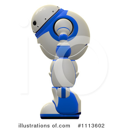 Royalty-Free (RF) Robot Clipart Illustration by Leo Blanchette - Stock Sample #1113602