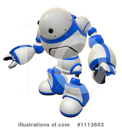 Royalty-Free (RF) Robot Clipart Illustration by Leo Blanchette - Stock Sample #1113603