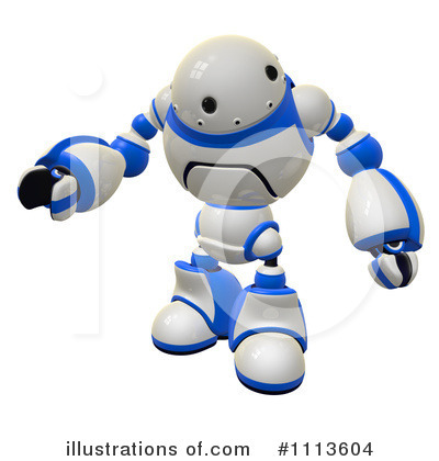 Royalty-Free (RF) Robot Clipart Illustration by Leo Blanchette - Stock Sample #1113604