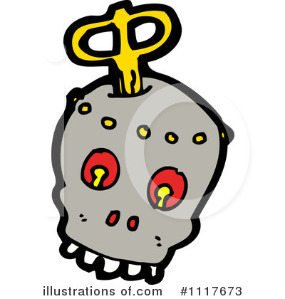 Royalty-Free (RF) Robot Clipart Illustration by lineartestpilot - Stock Sample #1117673