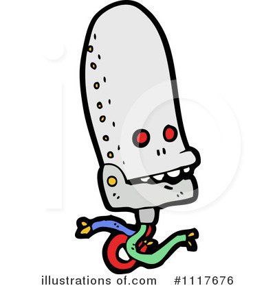 Royalty-Free (RF) Robot Clipart Illustration by lineartestpilot - Stock Sample #1117676