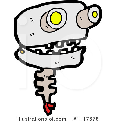 Royalty-Free (RF) Robot Clipart Illustration by lineartestpilot - Stock Sample #1117678