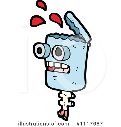 Royalty-Free (RF) Robot Clipart Illustration by lineartestpilot - Stock Sample #1117687