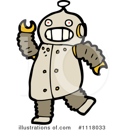 Royalty-Free (RF) Robot Clipart Illustration by lineartestpilot - Stock Sample #1118033
