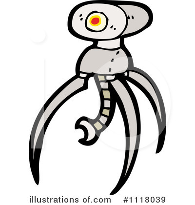 Royalty-Free (RF) Robot Clipart Illustration by lineartestpilot - Stock Sample #1118039