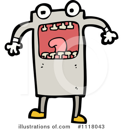 Royalty-Free (RF) Robot Clipart Illustration by lineartestpilot - Stock Sample #1118043