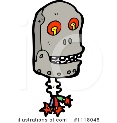 Royalty-Free (RF) Robot Clipart Illustration by lineartestpilot - Stock Sample #1118046