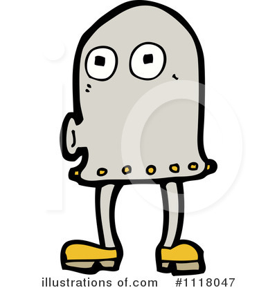 Royalty-Free (RF) Robot Clipart Illustration by lineartestpilot - Stock Sample #1118047