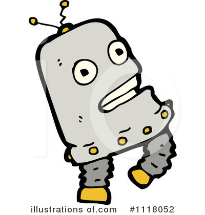 Royalty-Free (RF) Robot Clipart Illustration by lineartestpilot - Stock Sample #1118052