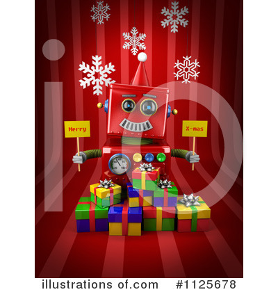Royalty-Free (RF) Robot Clipart Illustration by stockillustrations - Stock Sample #1125678