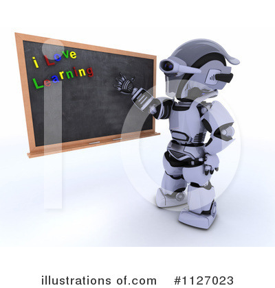 Royalty-Free (RF) Robot Clipart Illustration by KJ Pargeter - Stock Sample #1127023