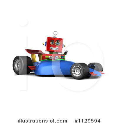 Racecars Clipart #1129594 by stockillustrations