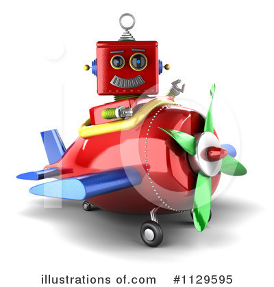 Royalty-Free (RF) Robot Clipart Illustration by stockillustrations - Stock Sample #1129595