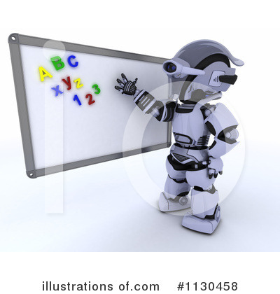 Royalty-Free (RF) Robot Clipart Illustration by KJ Pargeter - Stock Sample #1130458