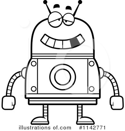 Royalty-Free (RF) Robot Clipart Illustration by Cory Thoman - Stock Sample #1142771