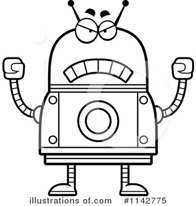 Royalty-Free (RF) Robot Clipart Illustration by Cory Thoman - Stock Sample #1142775