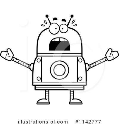 Royalty-Free (RF) Robot Clipart Illustration by Cory Thoman - Stock Sample #1142777