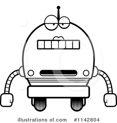 Royalty-Free (RF) Robot Clipart Illustration by Cory Thoman - Stock Sample #1142804