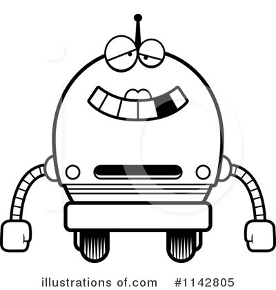 Royalty-Free (RF) Robot Clipart Illustration by Cory Thoman - Stock Sample #1142805