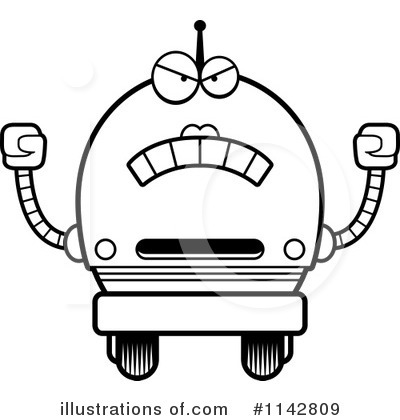 Royalty-Free (RF) Robot Clipart Illustration by Cory Thoman - Stock Sample #1142809