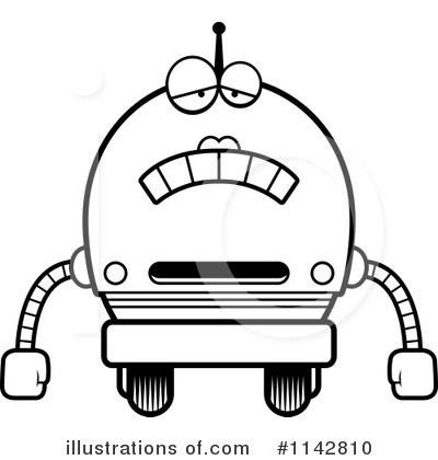 Royalty-Free (RF) Robot Clipart Illustration by Cory Thoman - Stock Sample #1142810
