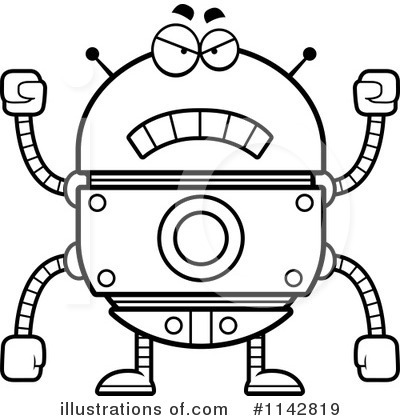 Royalty-Free (RF) Robot Clipart Illustration by Cory Thoman - Stock Sample #1142819