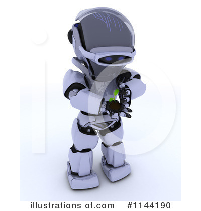 Royalty-Free (RF) Robot Clipart Illustration by KJ Pargeter - Stock Sample #1144190