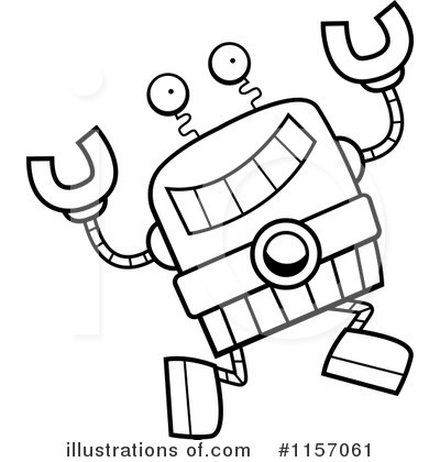 Royalty-Free (RF) Robot Clipart Illustration by Cory Thoman - Stock Sample #1157061