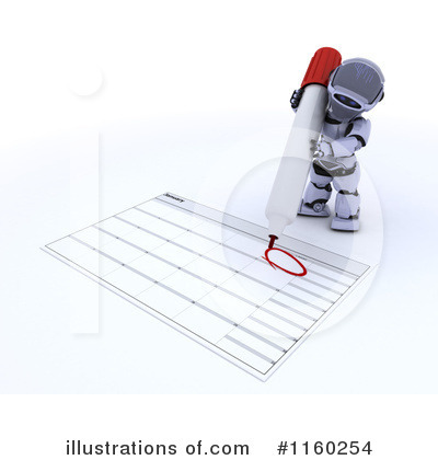 Royalty-Free (RF) Robot Clipart Illustration by KJ Pargeter - Stock Sample #1160254