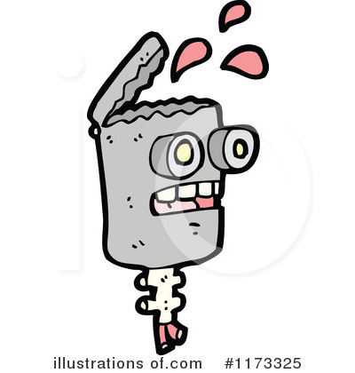 Royalty-Free (RF) Robot Clipart Illustration by lineartestpilot - Stock Sample #1173325