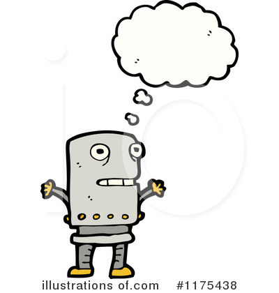 Royalty-Free (RF) Robot Clipart Illustration by lineartestpilot - Stock Sample #1175438